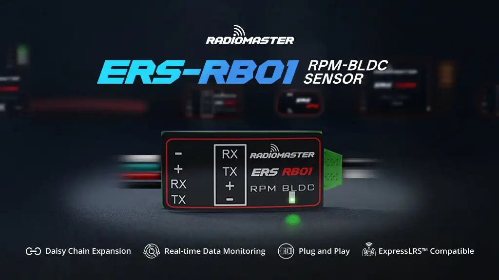 ERS-RB01 -  Brushless Tachometer for Compatible ExpressLRS PWM Receivers