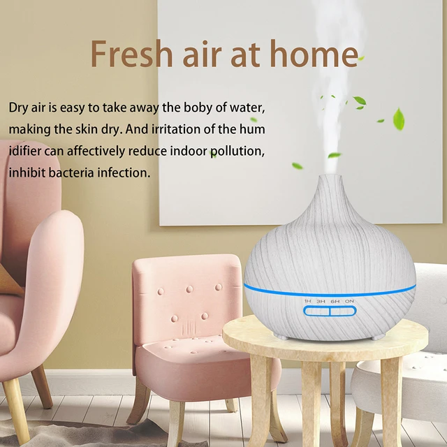 Aroma Diffuser Essential Oil Diffusor Air Humidifier Ultrasonic Remote Control 7 Color LED Lamp Mist Maker For Home 300ml 500ml 4