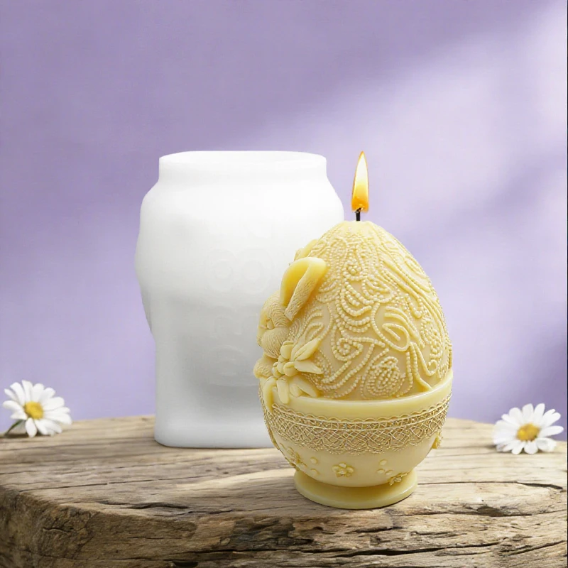 Rabbit Easter Candle Mold 5