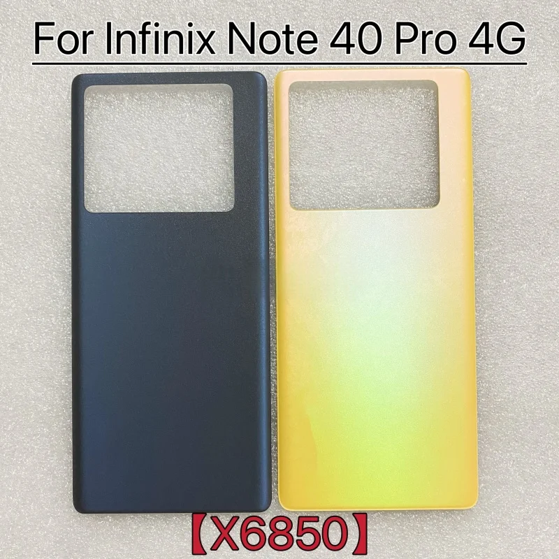 테크노 인피닉스 노트40 노트40프로 4G 5G X6850 X6853 X6851 X6852용 후면 배터리 커버 케이스 수리 부품 도어 하우징 커버