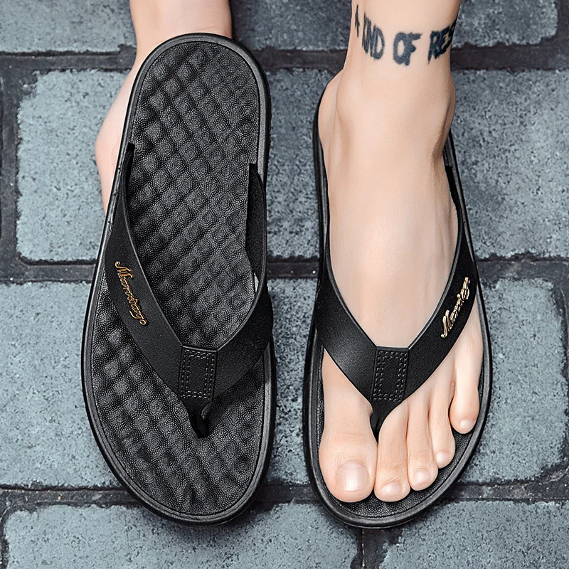 

High Quality Flip Flops Men Non-Slip Soft Sole Outdoor Fashion Casual Slippers Indoor Comfortable 2022 New Summer Beach Sandal45