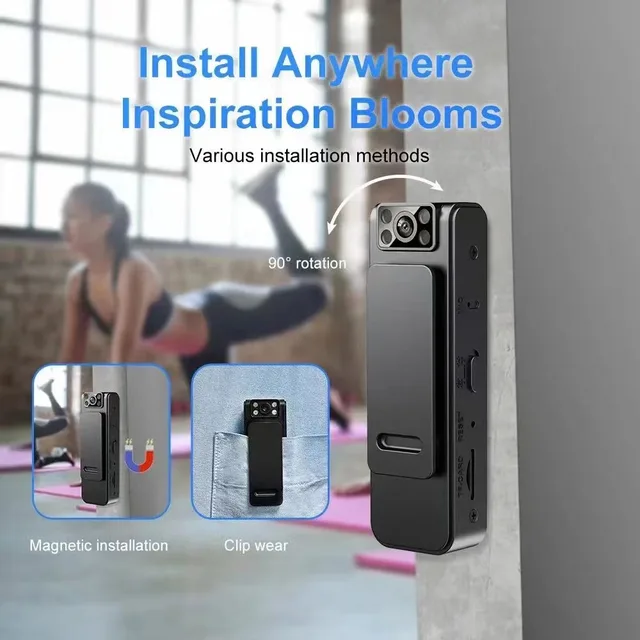 1080P Mini Digital Camera Magnetic Body Camera Video Audio Recorder WiFi Loop Recording Camcorder Motion Detection Sport Camera 3
