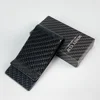 3K Twill Black Genuine Carbon Fiber Slim Credit Card Holder Wallet Carteira for Men Money Clip 4