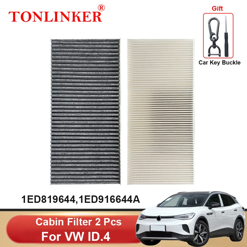 

TONLINKER Cabin Filter 1ED819644 1ED916644A For VW Volkswagen ID4 ID.4X ID.4 Crozz SUV 2020 2021 2022 2023 Car Accessories Goods