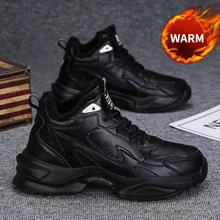  Topvivi ssnow boots winter for men high top Sneakers Men Winter Warm Shoes mens Plush Casual sport Shoes Comfortabl Tenis shoes 