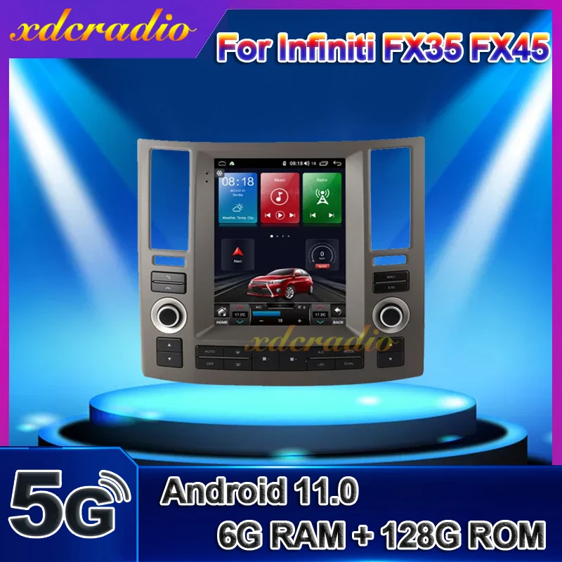 

Xdcradio Tesla Screen For Infiniti FX35 FX45 Android11 Car Radio Multimedia Player Dvd Automotivo Stereo Receiver 2 Din Carplay