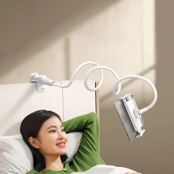 Gooseneck Tablet Holder with Flexible Arm 360 Clip Bed Support for 4 - 11 inches Phone Tablet Bracket for IPad Stand Accessories 1