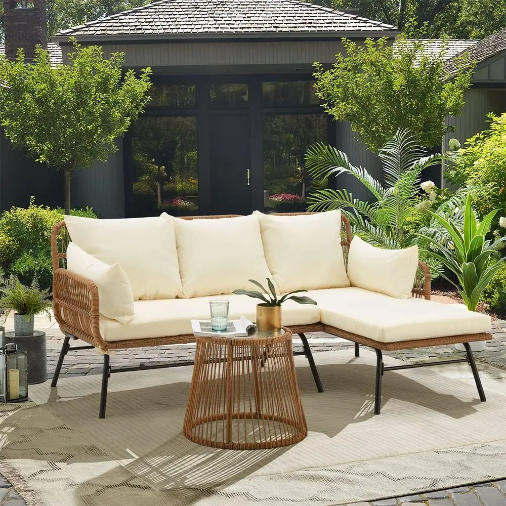 Outdoor L Shaped Sectional Sofa Set image