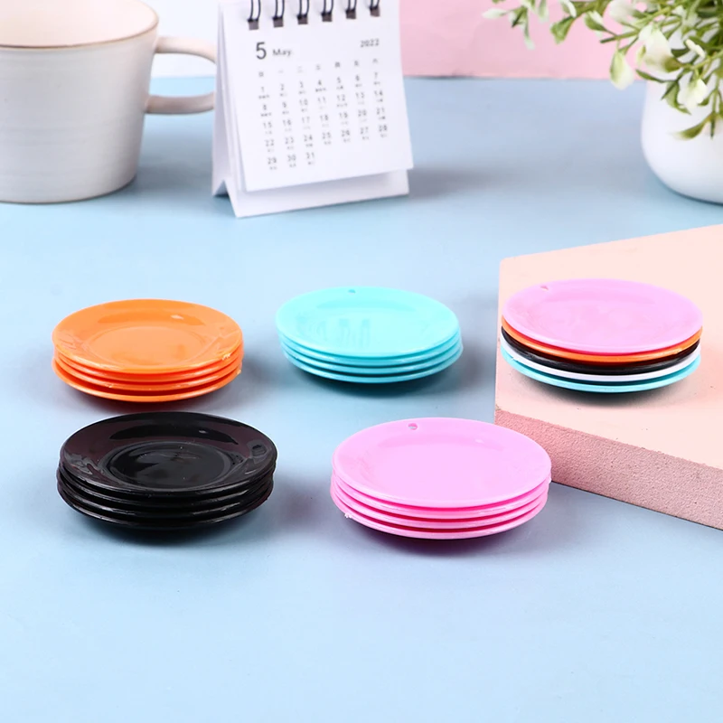 

5pcs/Set Kitchen Toys Doll House Dinner Plates Miniature Doll Dishes Tableware
