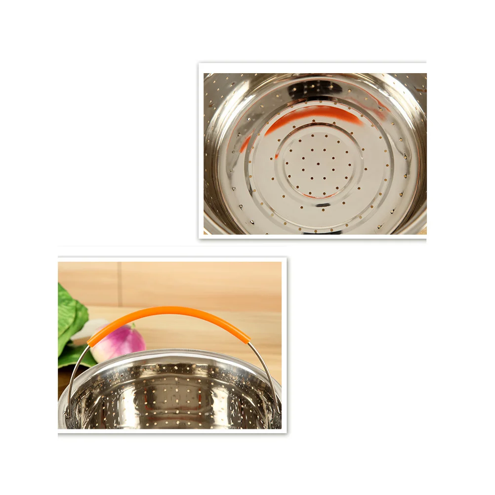 21 5X125CM Steamer Fruit Cleaning Basket Pressure Cooker Desk Lamp Rice Stainless Steel