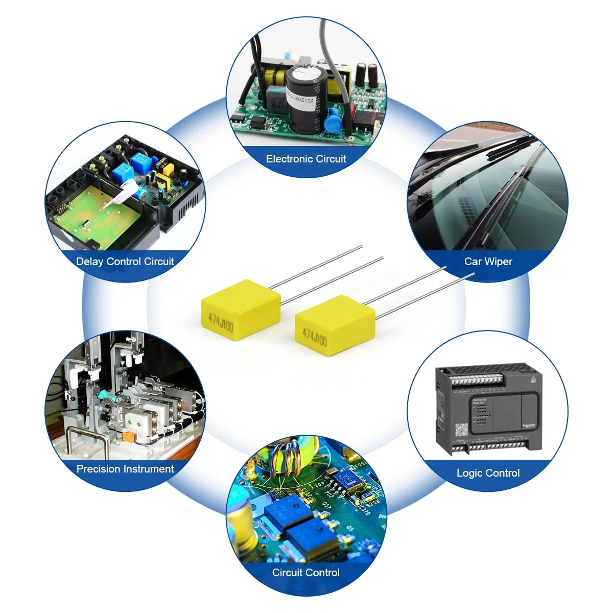 Caixa Capacitores Plásticos Do Filme Da Segurança Do Polipropileno Dos ...