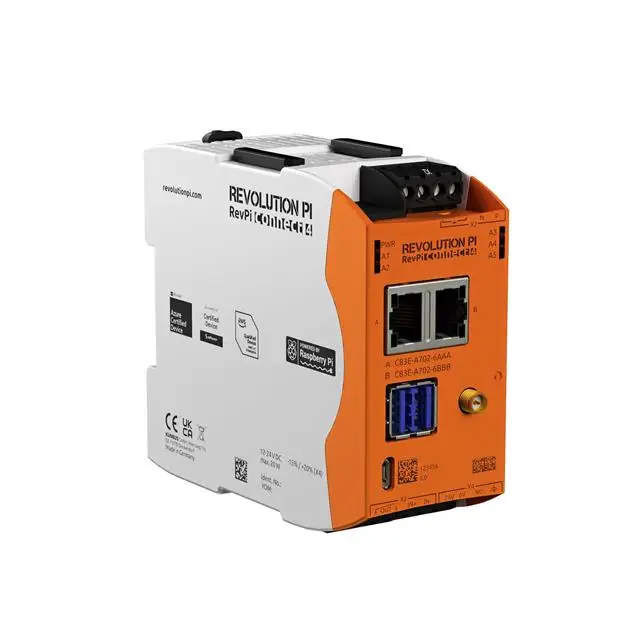 PLC 컨트롤러 모듈, PR100380 PLC PAC 전용 프로그래밍 컨트롤러, REVPI CONNECT 4, 32 GB, 8 GB 와이파이, 신제품