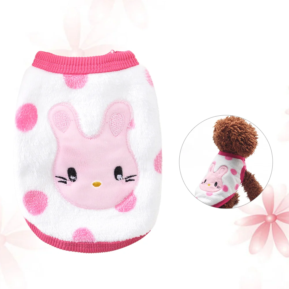 

Winter Cartoon Puppy Vest Clothing Warm Flannel Dog Clothes for Small Dogs Chihuahua French Outfit Pet Cat T Shirt - Size XXS