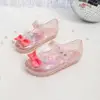 Girls Sandals Summer New Crystal Princess Shoes Anti-slip Breathable Fashion Children Sandals Beach Girls Shoes Cute Jelly Shoes 2
