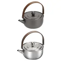 0.5 L Camping Water Kettle Teapot Portable Stainless Steel Kitchenware Cook Pot Teakettle for Camp Campfire Fishing Outdoor 1
