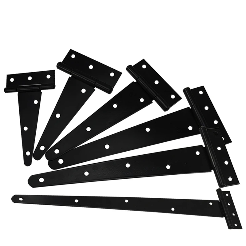 2PCS 2/3/4 inches heavy duty T hinge room outdoor villa fence gate wooden box T-type hinge door hinges for garden