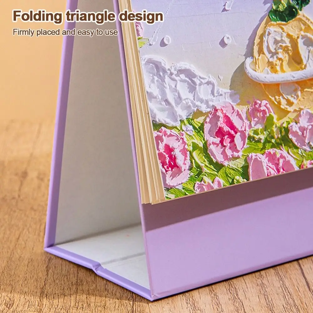 Useful 2026 Desktop Paper Calendar Multi-function Home Decor Planner Scheduler Yearly Notebook Agenda Organizer Home Office