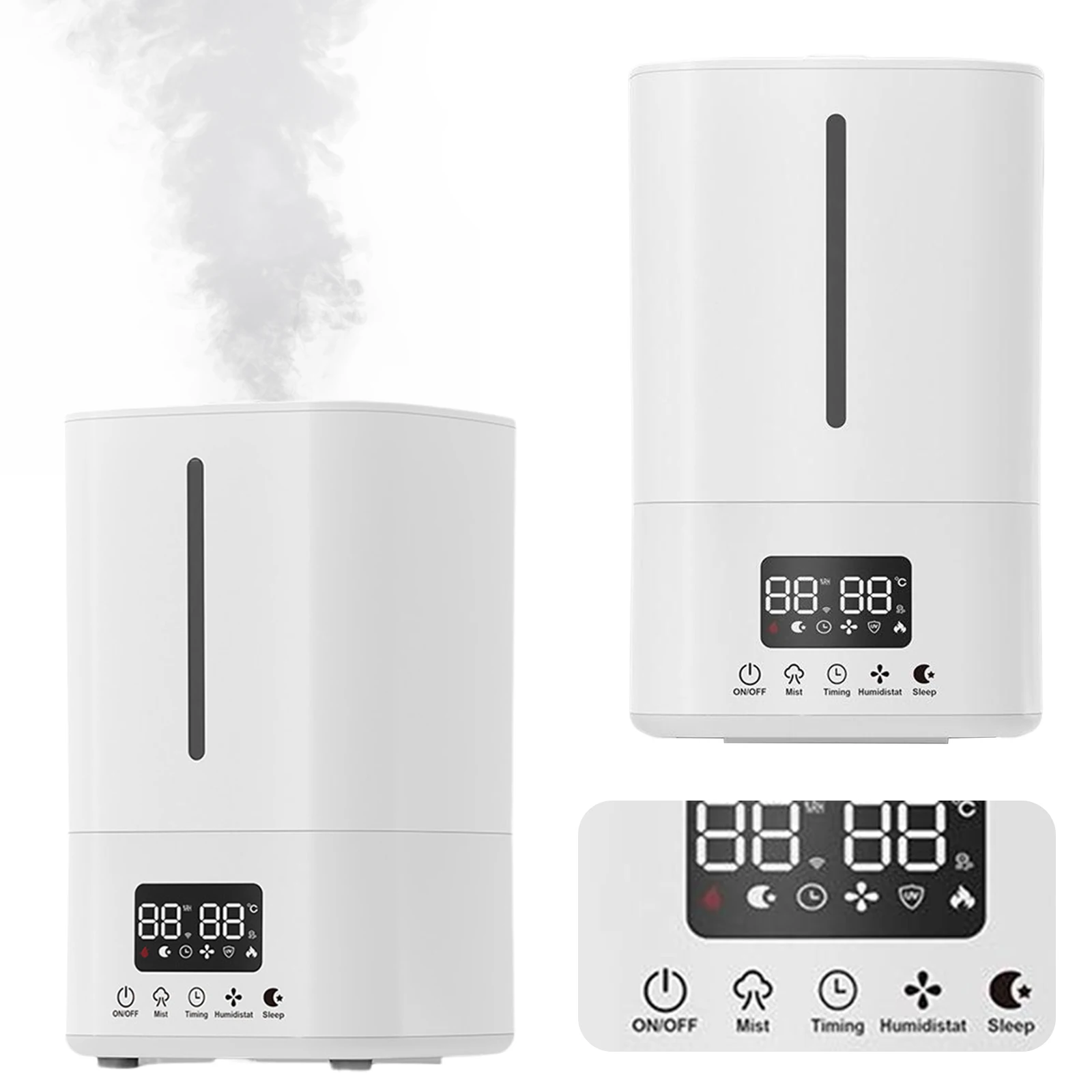 5L Smart Humidifier with Air Purifier Quiet Humidifier Top Fill Humidifier for Bedroom Home Baby & Plants 2