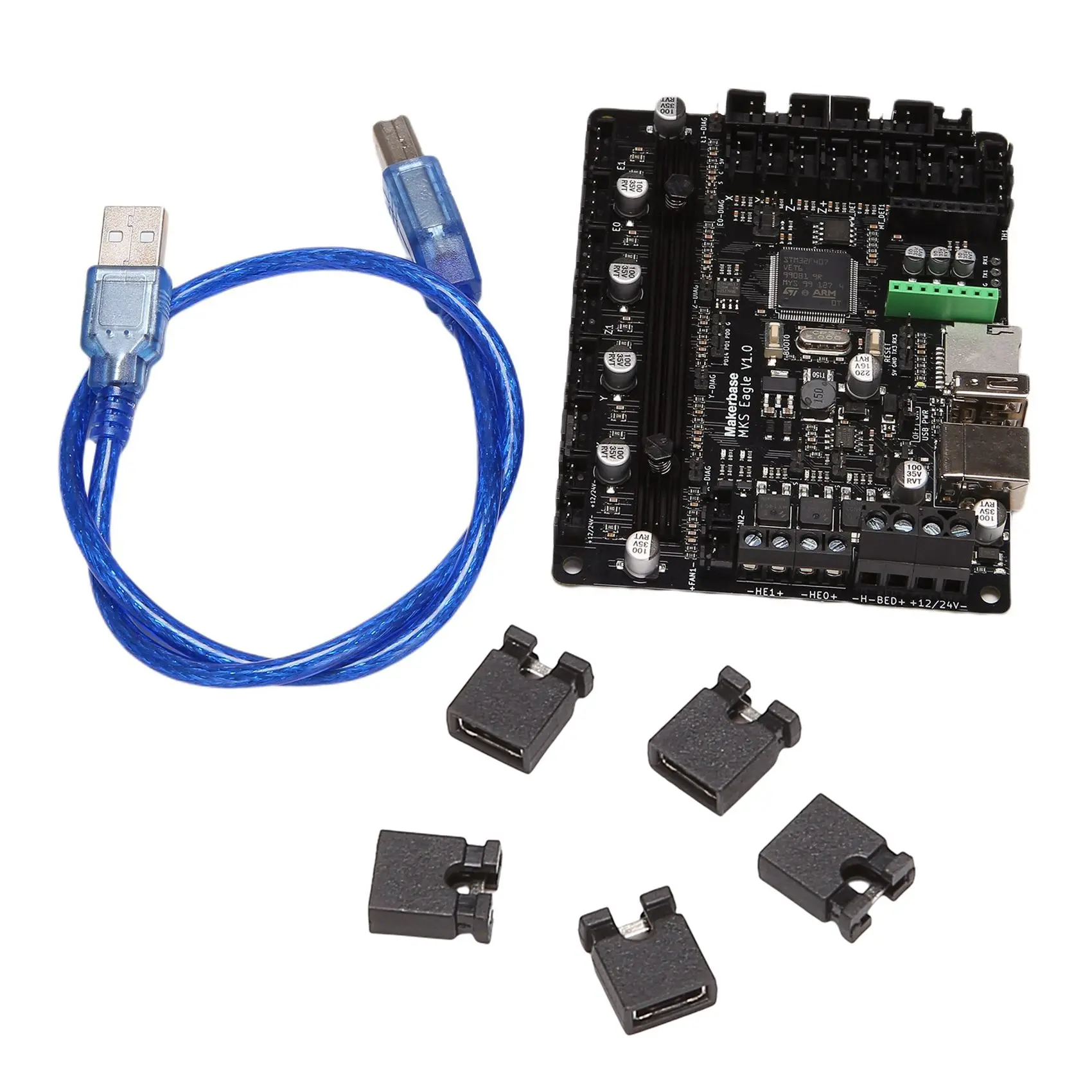 

Makerbase Mks Eagle Vs Nano V3.0 32-битная плата управления Tmc2209 Uart на плате, запчасти для 3D-принтера, Tft-экран, USB-печать