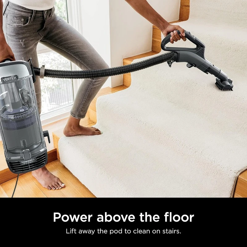 Upright Vacuum, with Powered Lift-Away & Self-Cleaning Brushroll, 1 Qt Dust Cupfor Powerful Pet Hair Pickup with No Hair Wrap