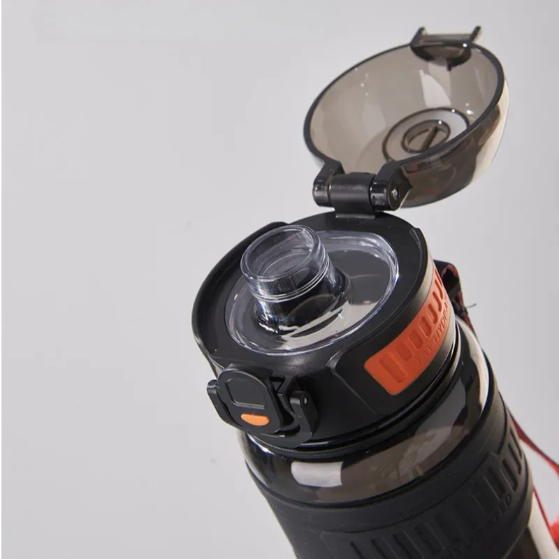 1000ml Sports Water Bottle Large Capacity Plastic Straw Water Cup Outdoor Camping Drinking Tools