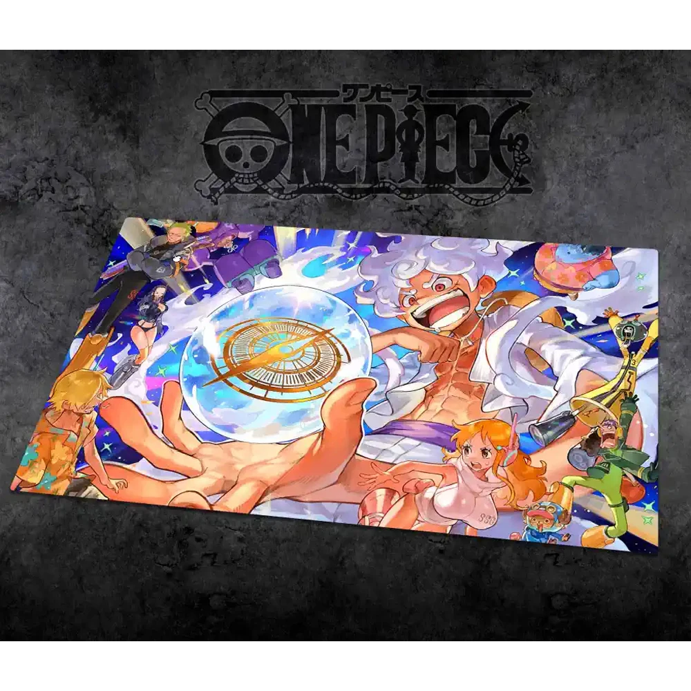 60*35Cm Diy OPCG One Piece Luffy Nami Hancock Dedicated Game Card Mat OPCG Zoro Shanks Battle Game Anime Table Mat Gift Toys
