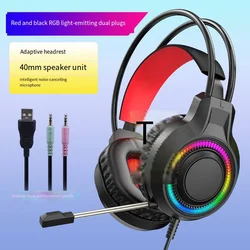 Enhanced Sound USB Wired Headset with Microphone (Black)