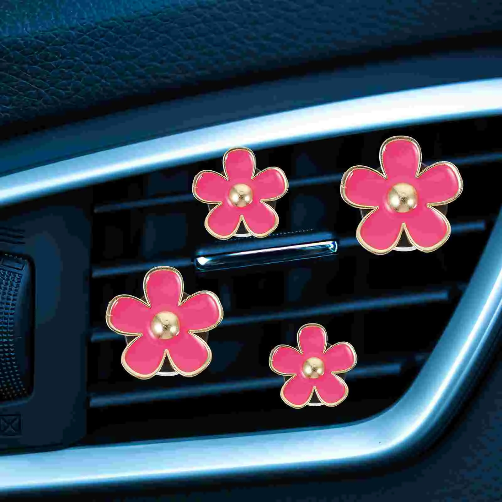 

Flower Car Air Freshener Clips Cute Car Vent Clips Daisy Car Charms Air Conditioner Clips Dashboard Decorations Car Interior