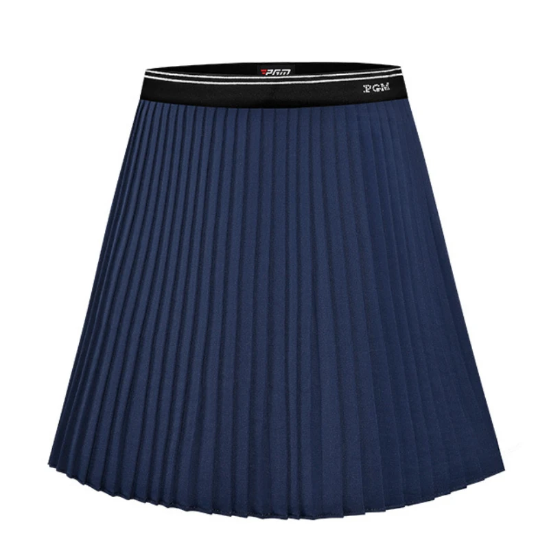PGM Women's Golf Skirt Summer Quick-drying Sports Skirt Elastic Belt Bright Diamond Pleated QZ088
