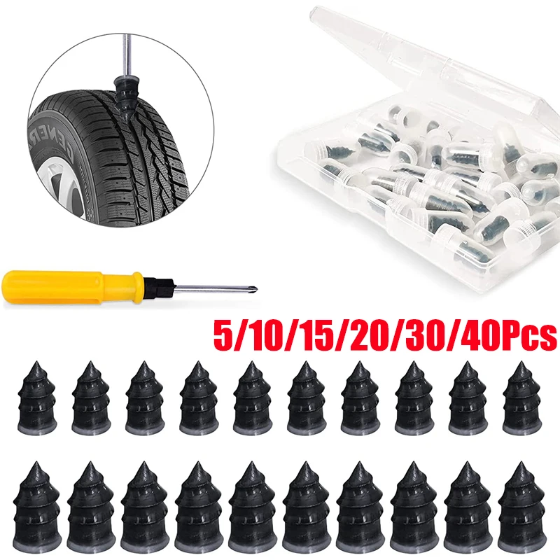 

Vacuum Tyre Repair Set Nail Kit for Wheels Car Motorcycle Scooter Rubber Tubeless Tire Repair Tool Glue Free Repair Tire Nail