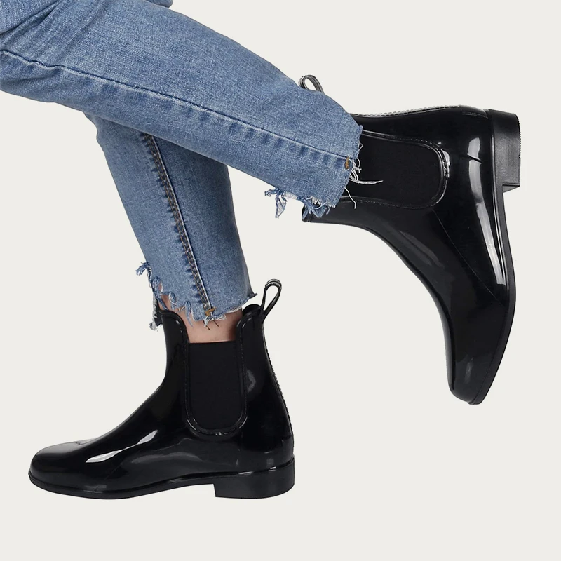 Waterproof Ankle Rain Boots for Women Summer Outdoor