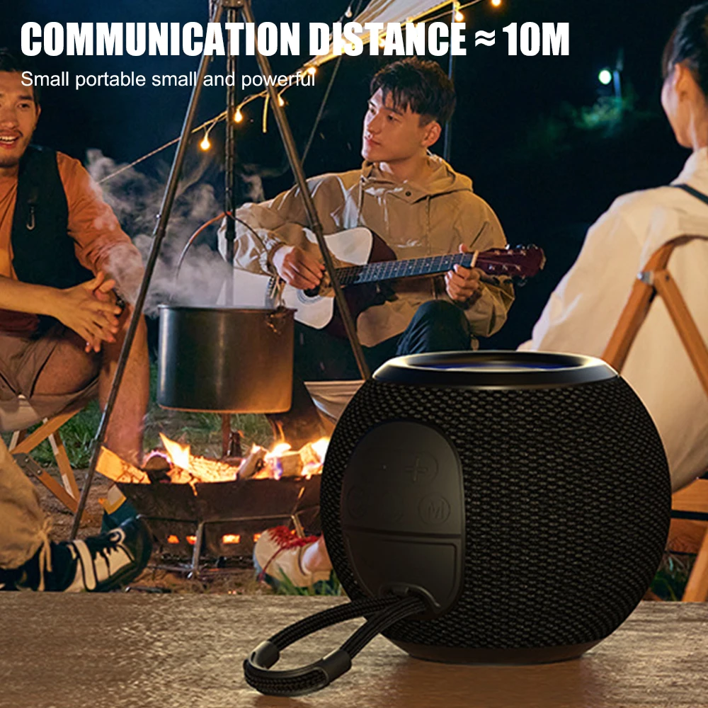 Mini Wireless Caixa De Som Bluetooth 5.3 Bass Speaker Outdoor Portable Subwoofer Soundbar Support TF Card Music Audio Player
