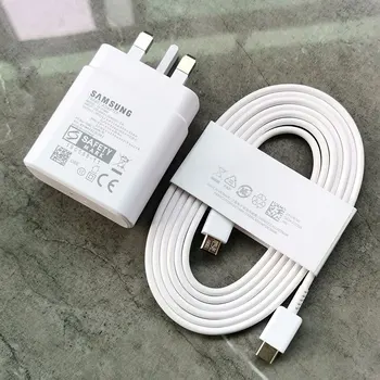 Samsung 45W UK Super Fast Charger with 1.8M Type-C Cable – For Galaxy S24, S23, S22, Z Flip, Fold & More
