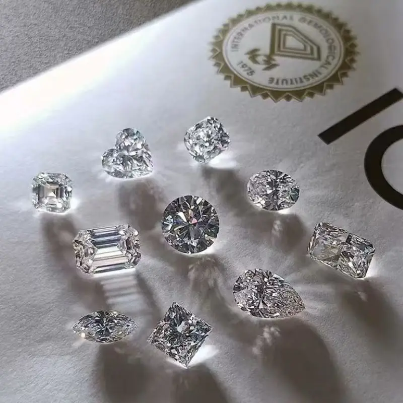 Cushion shape laboratory grown diamond with IGI certificate 1ct 1.5ct 2ct 2.5ct 3ct D/E/F/G color VS-VVS clarity