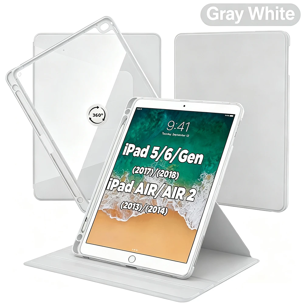 360° Rotating Smart Tablet Case, Premium Protection and Versatility