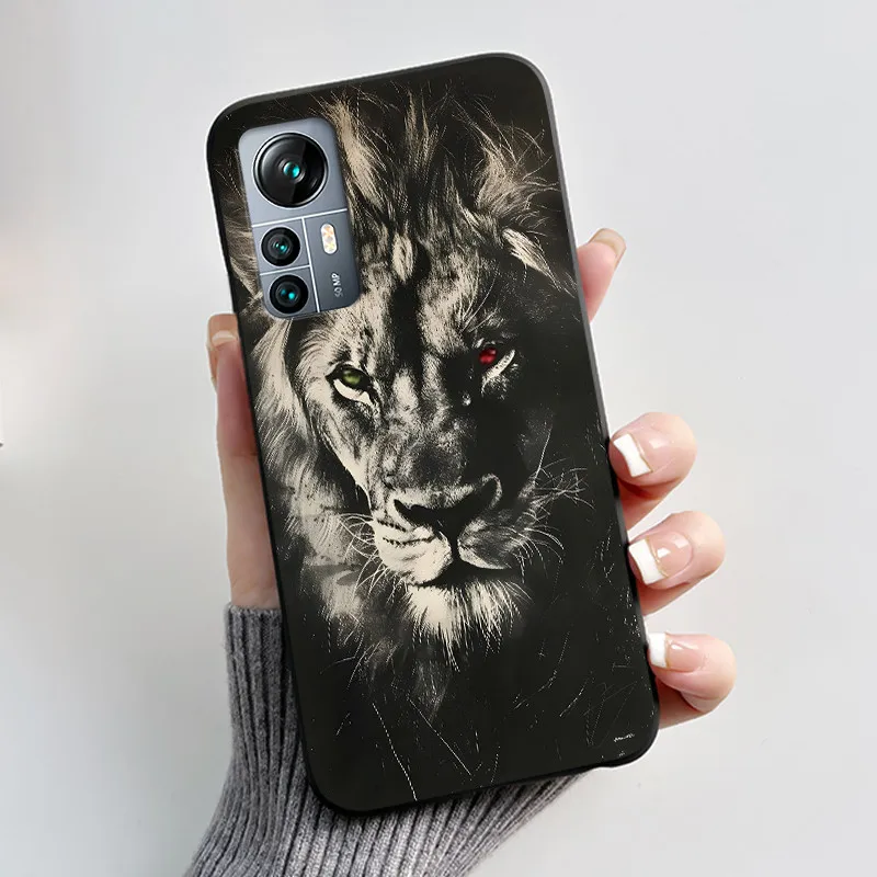 Black Shockproof Soft Shell Phone Case with Lucky Rabbit and Floral Pattern