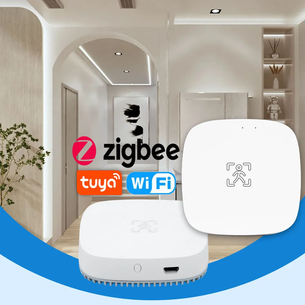

Смарт-датчик движения присутствия человека Wi-Fi и Zigbee, датчик яркости/расстояния, автоматизация дома Tuya Smart Life, для Alexa, Google