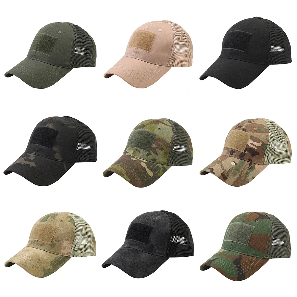 1pc Baseball Caps Camouflage Tactical Outdoor Soldier Combat Paintball Adjustable Hat Summer Snapback Sun Hats For Men Women