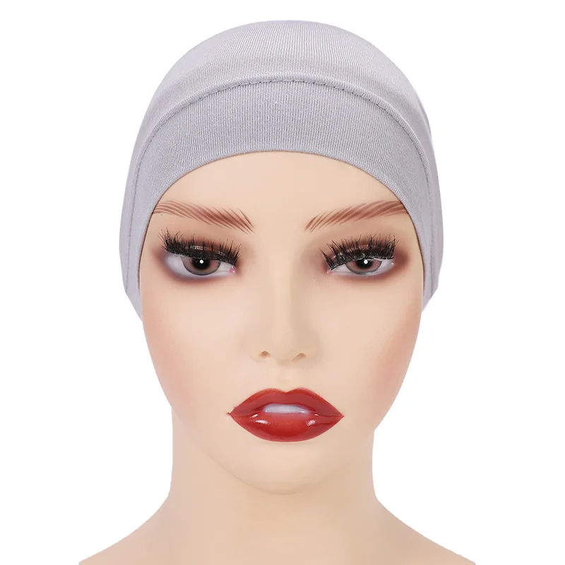 Women Soft Cotton Under Scarf Cap Turban Hijab Head Wraps