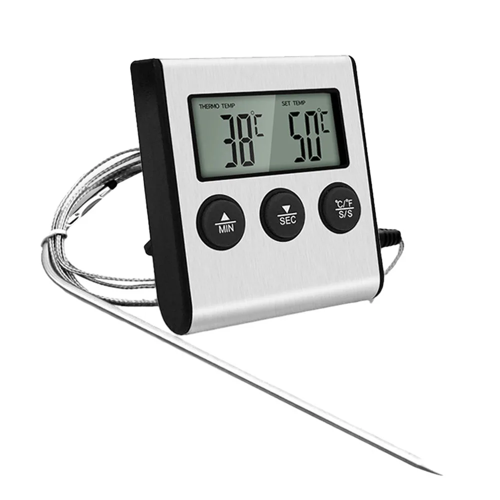 

Smart Digital Food Thermometer Kitchen Barbecue Oven Electronic BBQ Thermometer Electric Oven Kitchen Weather Station