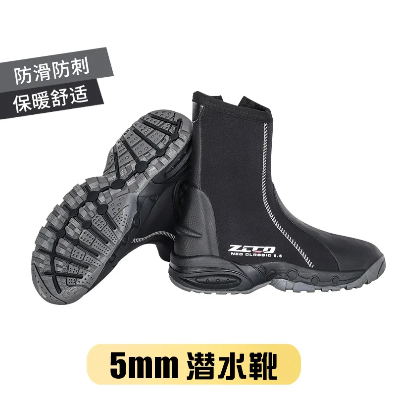 

Diving Boots Men 5mm Non-slip Neoprene Scuba Swimming Shoes Beach Creek Shoes For Snorkeling Surfing Kayak Sailing Fish Hunting