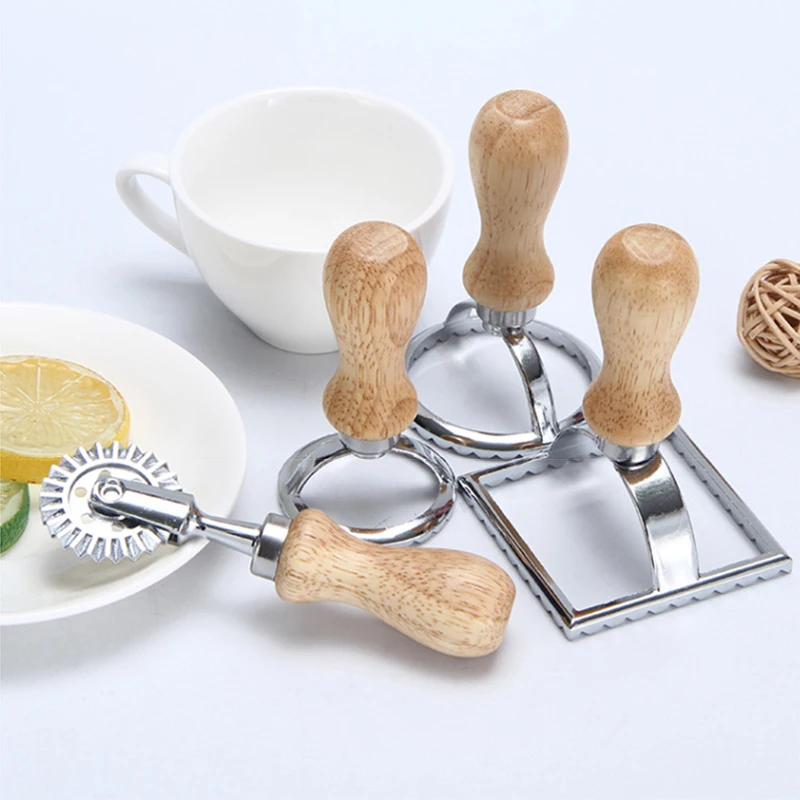 

Деревянная ручка, искусственный резак, набор штампов, цинковый сплав, форма для печенья, форма для выпечки, вареников, формочка для торта, кухонный инструмент