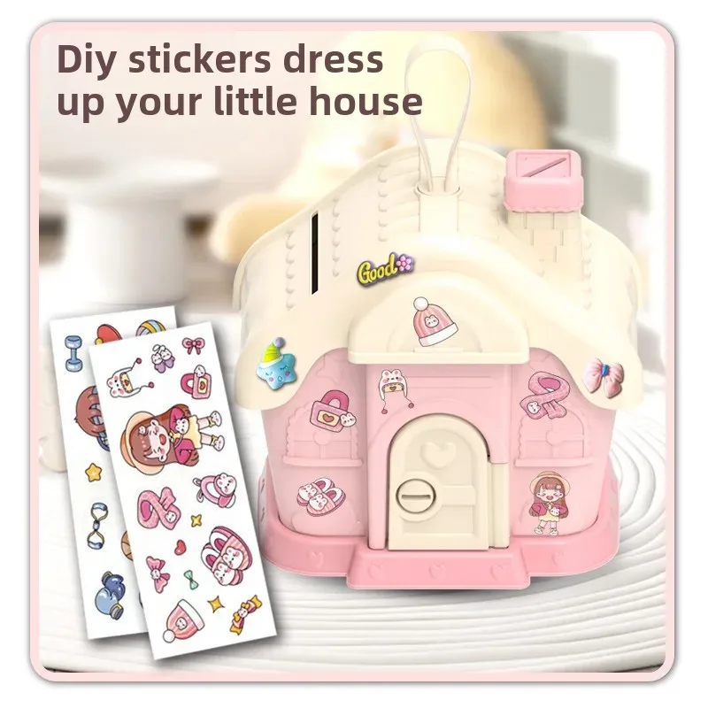 New Children's Savings Canister Cute Keybox Money Jar Student Men Women's Gift Anti-Fall Storage Vessel Finance Toy