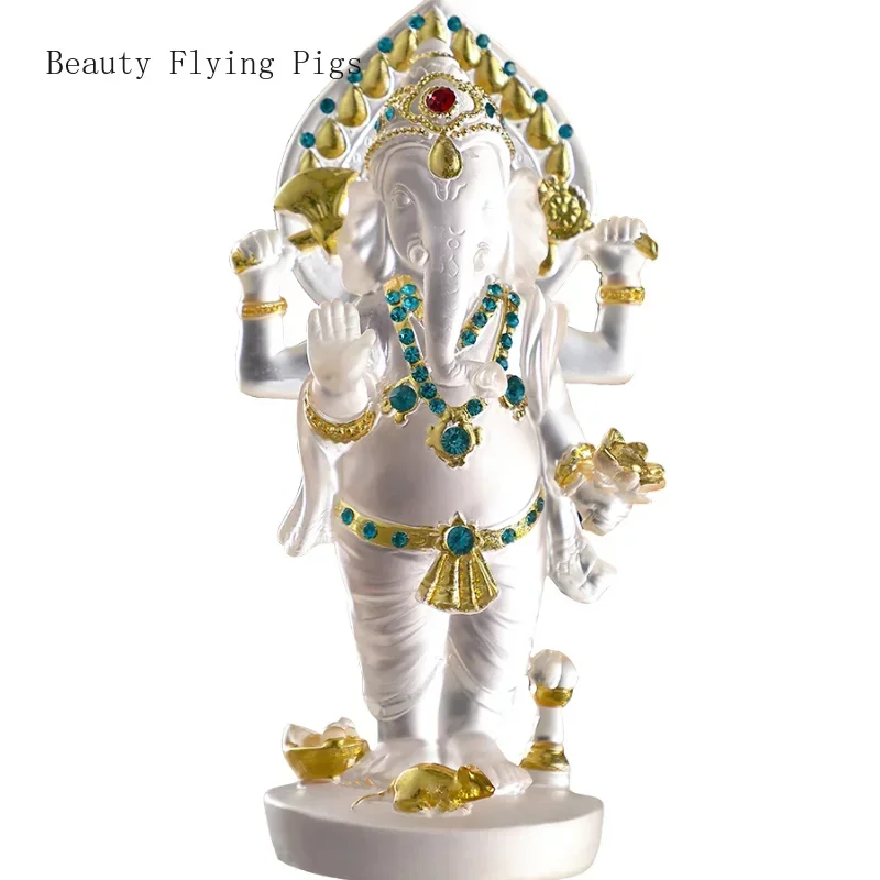 

Southeast Asian Creative Elephant Trunk God Decoration Home Living Room, Entrance, Thai Style Spa Club Desktop Decoration