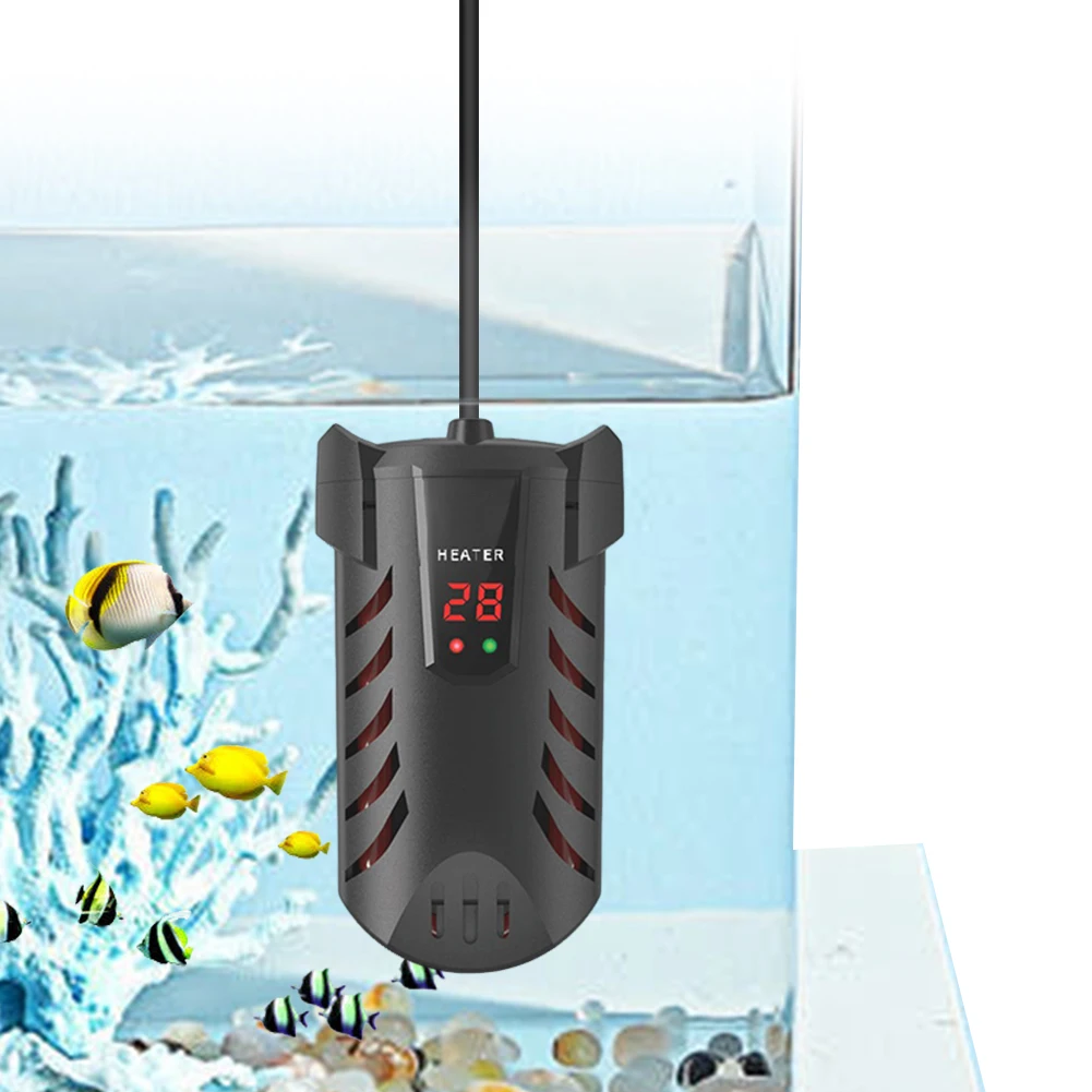 Submersible Fish Tank Heater Digital Display Aquarium Turtle Feeding Water Heater Fish Tank Thermostat Constant Temperature