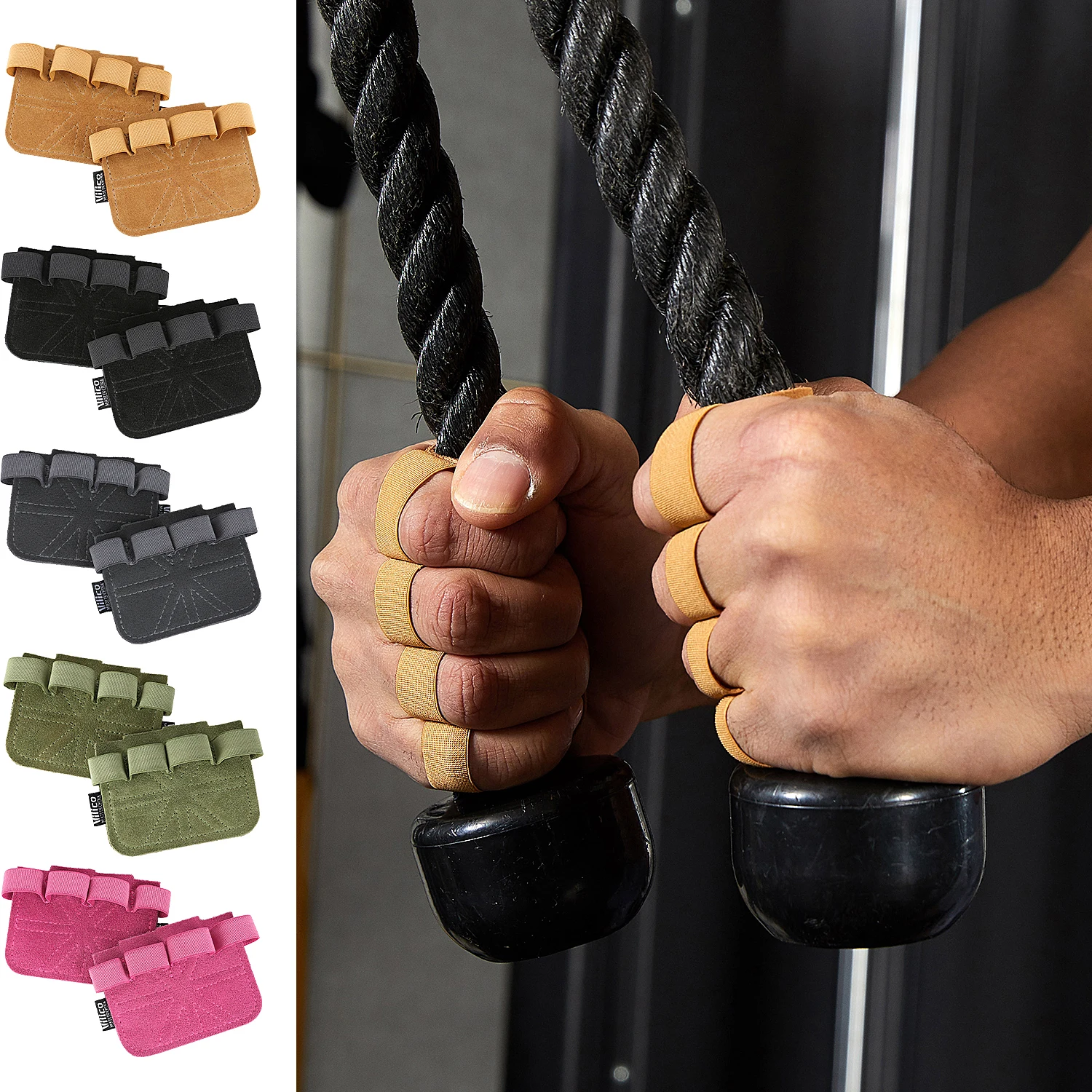 Powerlifting Gym Gloves Breathable Horizontal Bar Booster Gloves Weightlifting Leather Palm Guard Fitness for Men Women