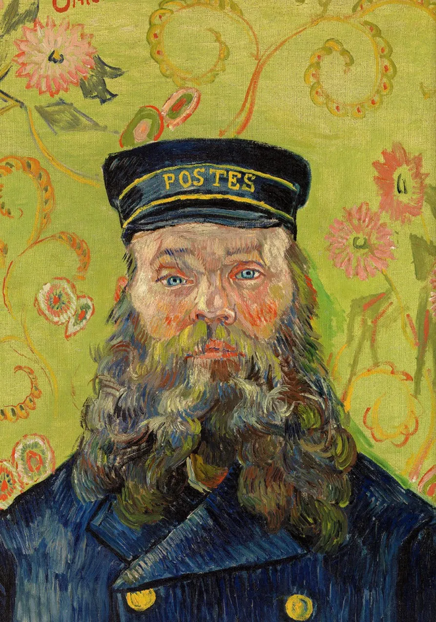 Vintage-Style Van Gogh Inspired Portrait Canvas Wall Art