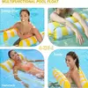 4-in-1 Water Hammock Recliner Inflatable Pool Floats Adult Party Party Water Rest Inflatable Pool Float Pool  Floating Row 6
