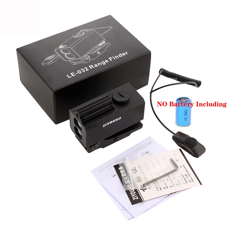 Caza Mini Laser Rangefinder Rifle Scope Red Dot 1200M Multifunction Tactical Hunting Laser Range Finder Mount For Gun Sight laser rangefinder