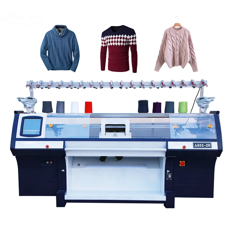 Sweater Flat Knitting Machine Suitable For Synthetic Wool Knit Ready